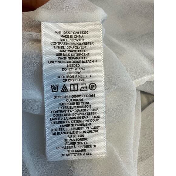 Joie Silk Dress Size Small Black and White Peplum Country Club Preppy NWT - Picture 11 of 11